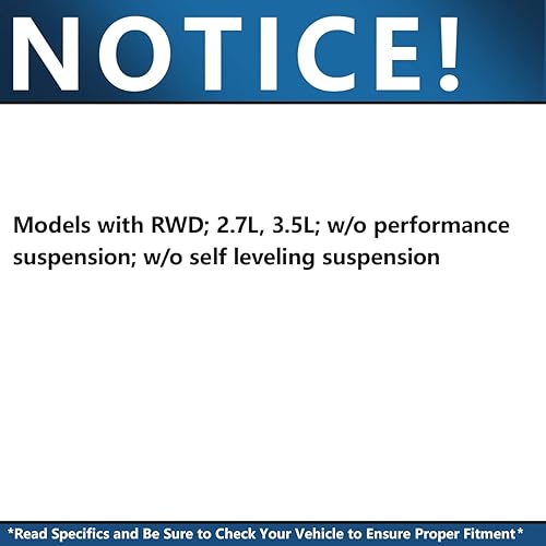 Miniatura 2 de Detroit Axle - Amortiguadores RWD para Chrysler 300 Dodge Magnum 06-10 Charger 05-10, 2006 2007 2008 2009 2010 Completo 2 puntales delanteros con
