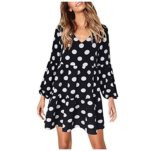 Satiny.Women Ruched Knot Front Long Sleeve V Neck Casual Party Dress Long Sleeve Dress for Women Petite Dresses for Women Shift Dress Women's V-Neck Long Sleeve Basic Knit Sweater Bodycon Mini Dress