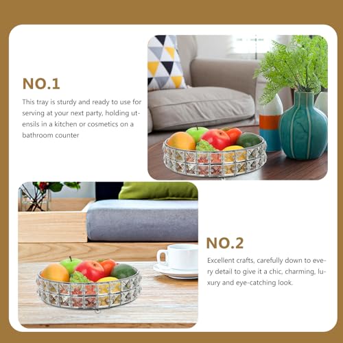 Plateau de rangement en miroir pour organiser vos objets avec élégance