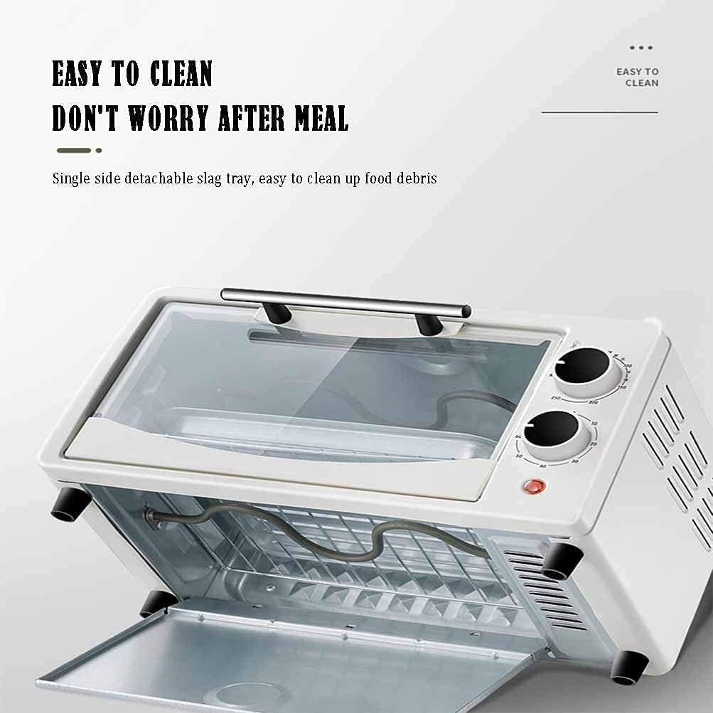 Forno tostapane, Mini Friggitrice Ad Aria, A Convezione Da 10 Litri for Tostapane Multifunzione Elettrico Digitale Girarrosto Fornello, (Color : White) (Col(White)
