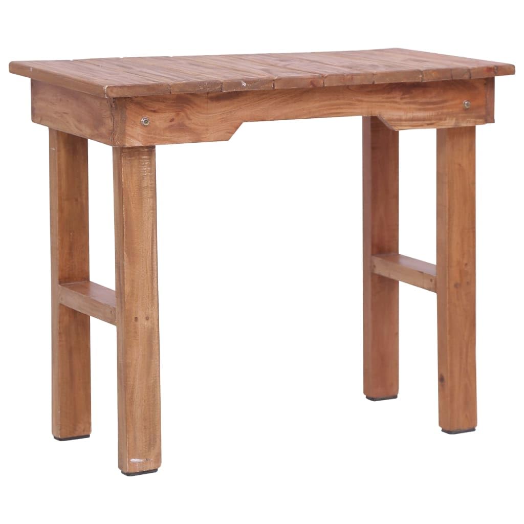 Table d'appoint en bois d'acajou massif vidaXL 70x35x60 cm pour salon chic