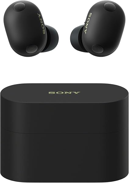 Sony WF-1000XM6 Flagship Wireless Noise Cancelling Earbuds, Bluetooth, In-ear Headphones, Signature Hi-Res Sound, Clear Calls, 10 band EQ, 24 Hr Battery NC On, IPX4, iOS & Android - Black - 1