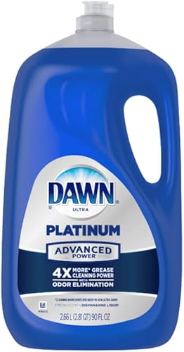 Dawn Ultra Platinum Advanced Power - Líquido para lavavajillas aroma fresco 90 onzas