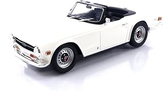 Minichamps 155132035 1:18 Triumph TR6-1969-White (Lhd) Collectible Miniature Car, White