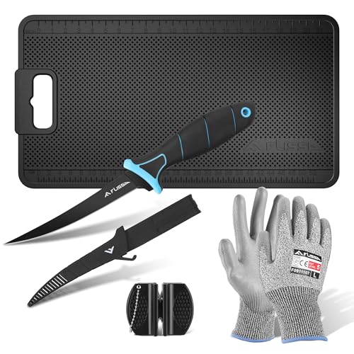 FLISSA 4PCS Fish Fillet Set with 6' Fillet Knife...