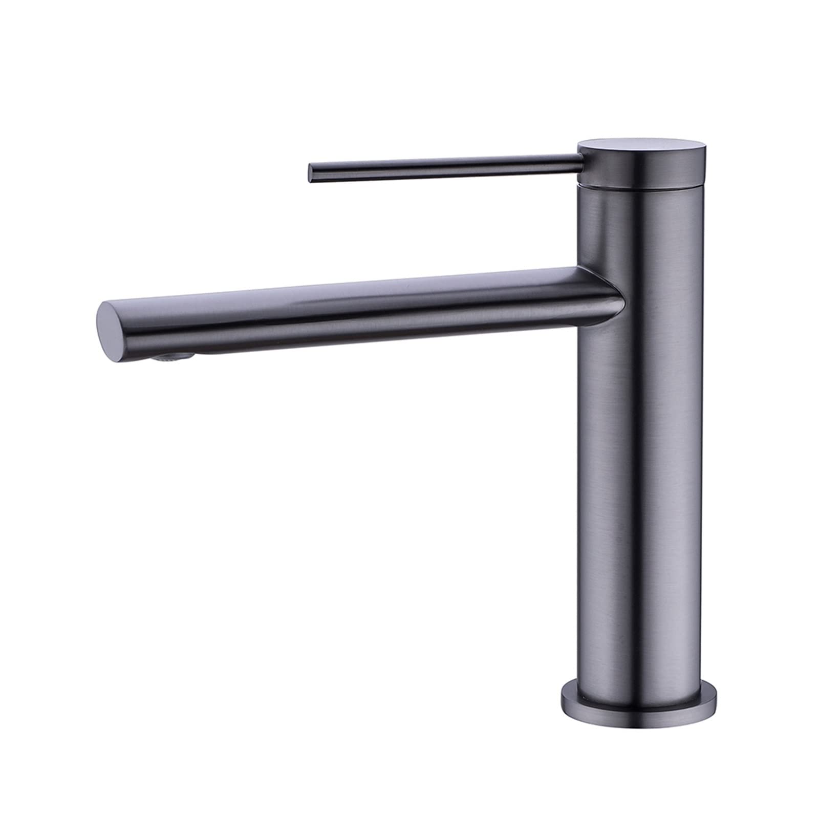 Robinet lavabo salle de bains mitigeur à trou unique avec commande fluide chaud froid