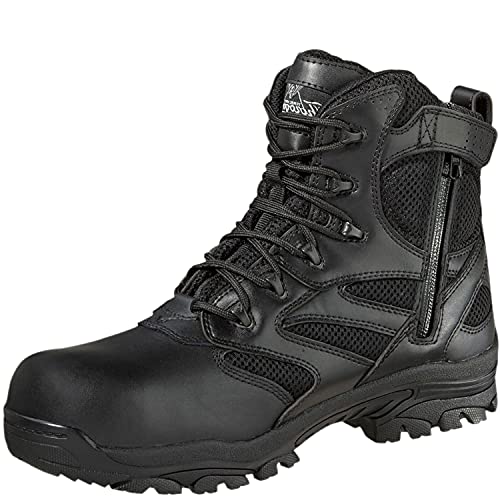 Thorogood Deuce 6” Waterproof Side-Zip Black Tactical Boots For Men And Women With Composite Safety Toe, Full-Grain Leather, And Slip-Resistant Outsole; Bbp & Eh Rated, Black - 10 M Us #TOP7