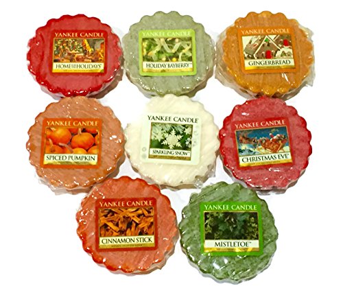 Yankee Candle Tarts Wax Melts Sampler Pack, Winter/Holiday Scents (8 Pack)