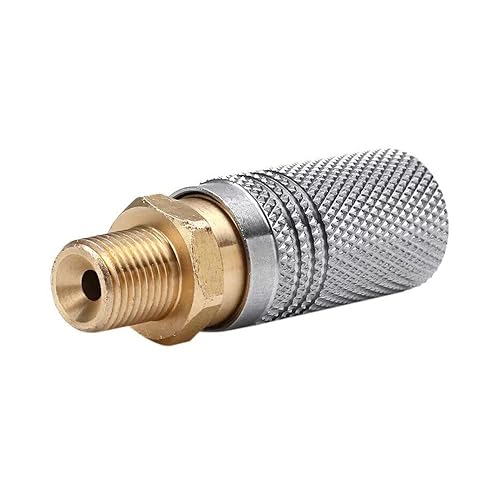 Miniatura 2 de Universal PCP Air Fittings 0.315 in Foster Quick Disconnect 1/8 NPT Rosca macho Paintball Acoplamiento Extender Adaptador de llenado HPA CO2