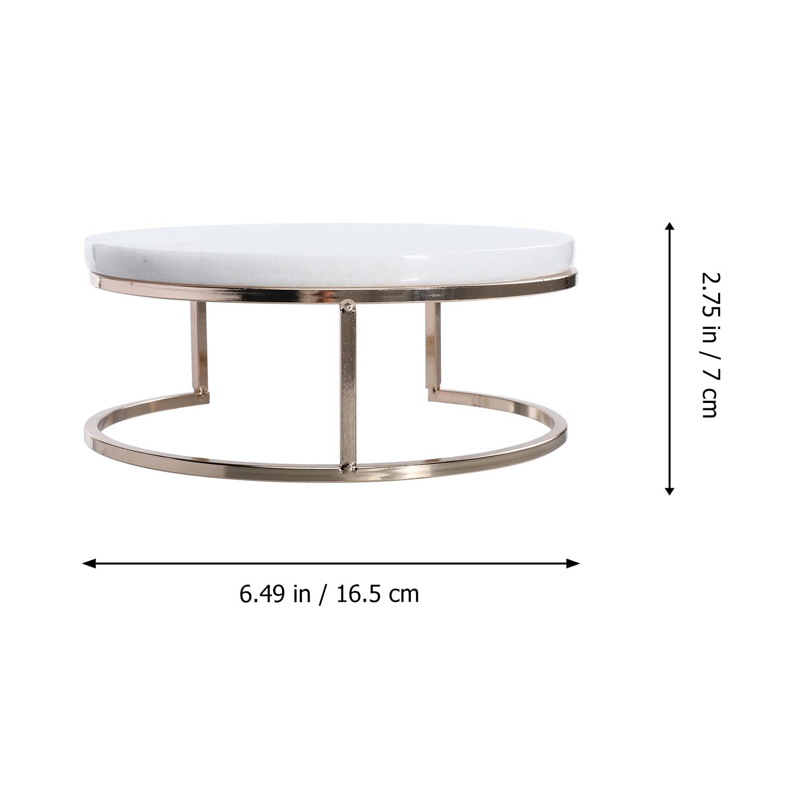 SEWACC Présentoir à Gâteaux en Marbre, Support à Gâteau Stable, Plateau à Gâteau de Mariage, Blanc, Base Épaisse Élargie, Métal, Réutilisable et Facile à Nettoyer, pour Cupcakes et