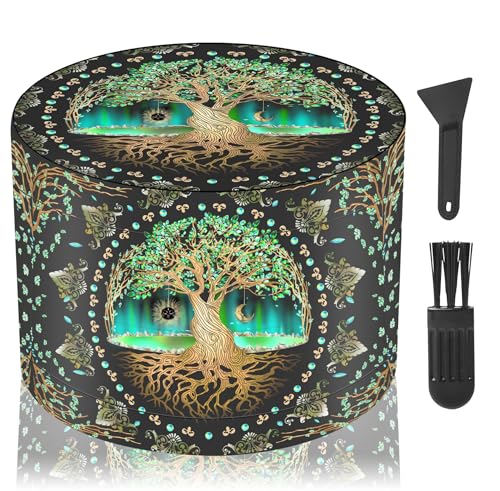 LHOEST Grinder Große Crusher, 63 mm Gewürzmühle mit Scraper und Plastikbürste, Grinder 4 Schichten Baum-Design, Pollen grinder Metall 4-teiliges Set für Spice Gewürze LHOEST Grinder Große Crusher, 63 mm Gewürzmühle mit Scraper und Plastikbürste, Grinder 4 Schichten Baum-Design, Pollen grinder Metall 4-teiliges Set für Spice Gewürze