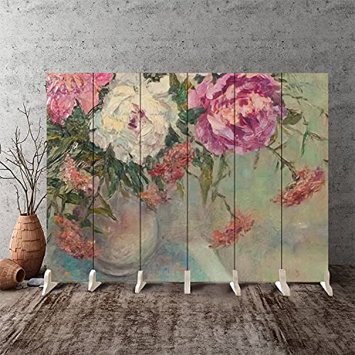 Canvas-Room-Divider-Screen-Background-Drawing-Painting-Painted-with-Oil-Paints-Peonies-Flowers-Room-Separator-Folding-Screen-Privacy-Partition-Wall-Dividers-6-Panels-Multicolor-6 Canvas Room Divider Screen Background Drawing Painting Painted with Oil Paints Peonies Flowers Room Separator Folding Screen Privacy Partition Wall Dividers 6 Panels Multicolor 6