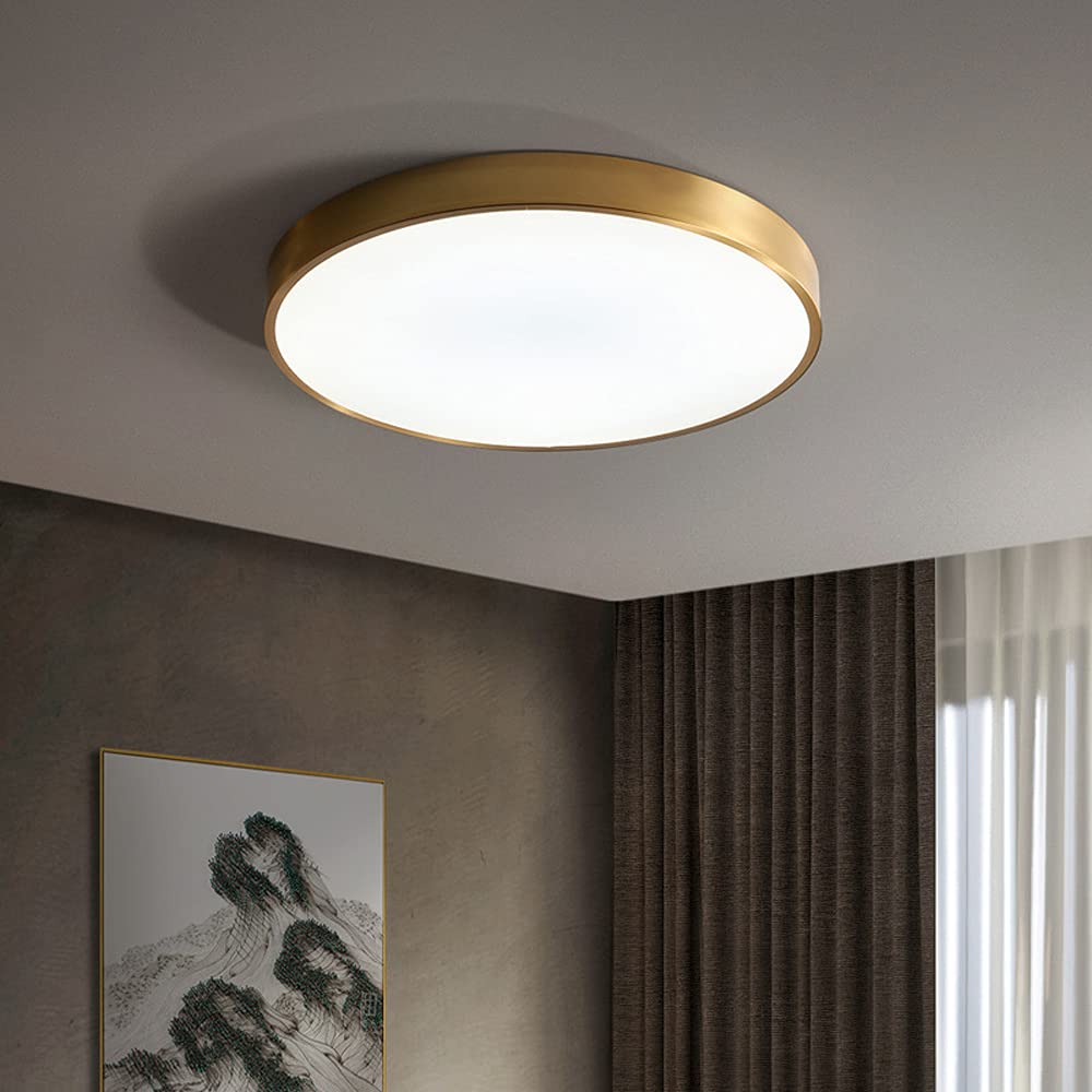 Éclairage de plafond balcon moderne via le lustre tricolore dimmable ultra mince