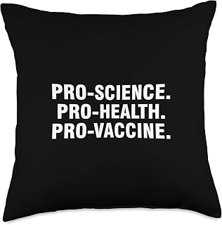 Pro-Science Pro-Health Pro-Vaccine Throw Pillow