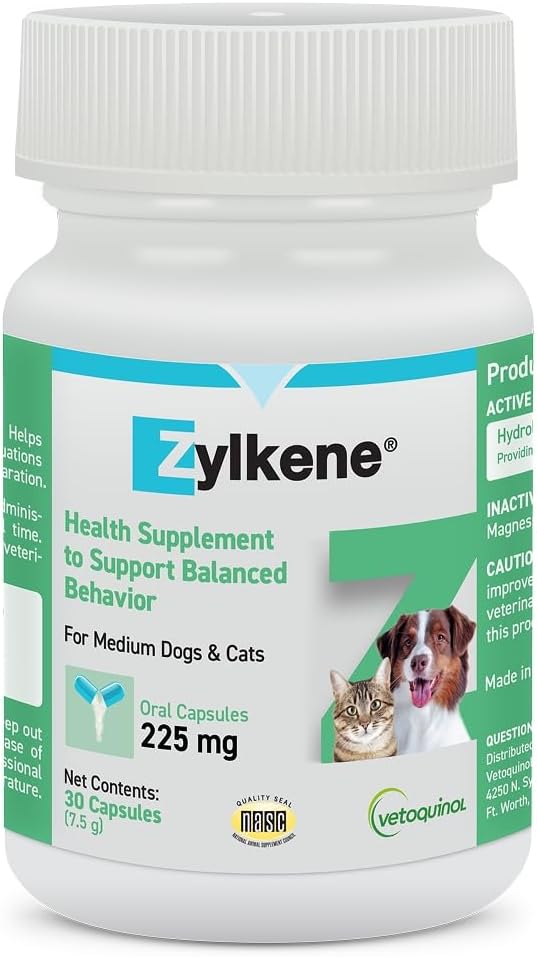 Vetoquinol Zylkene 225 Mg Capsules 30 Count