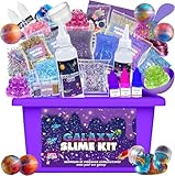 Funewest Schleim Selber Machen Set, Galaxy Slime Set, DIY Schleim Kinder, Kreative Weihnachten Geburtstag Party Geschenk Mädchen 6 12 jahre