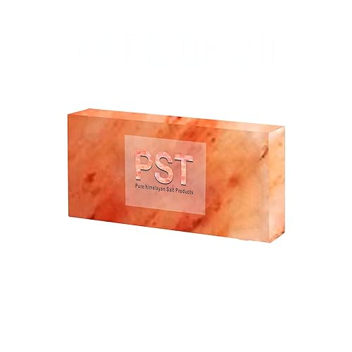 Azulejos de sal rosa del Himalaya 100% puro, tamaño 8 x 4 x 0.75 pulgadas, ladrillos de sal para balneario, sauna, bloques de sal