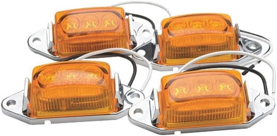 RoadPro RP-1445A/4P Low Profile Sealed LED Marker Light - 4 Pack