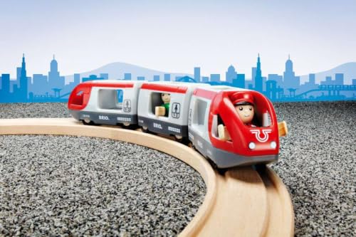 BRIO World 33505 - Travel Train Set - Premium 5 Piece Wooden Toy Set for Toddlers | Ideal Birthday Compatible with All BRIO Railway Toys - image 5