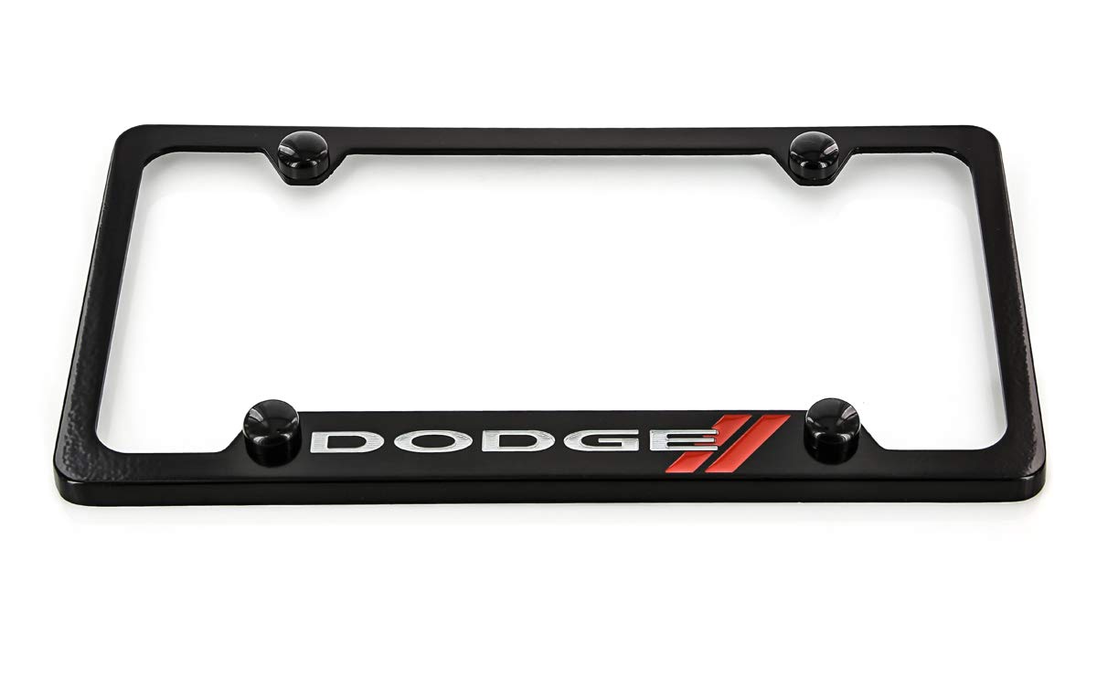 Purchase Plain Black Slimline Metal License Plate Frame -4 Holes In - Foto 6