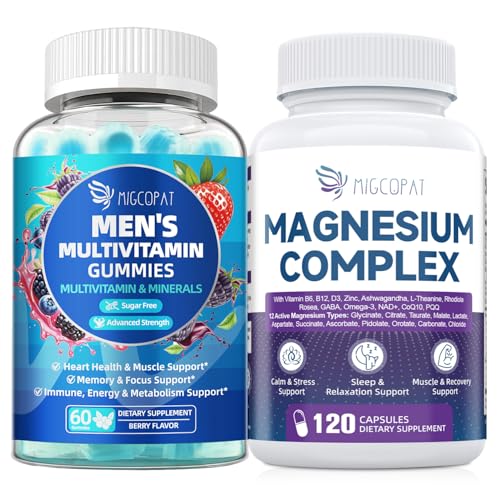 Migcopat Men’s Daily Supplement Bundle (2 Pack) – Multivitamin Gummies