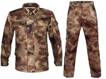 Amazon | 実物保証 中国軍特殊部隊07式荒漠迷彩上下 175 BDU