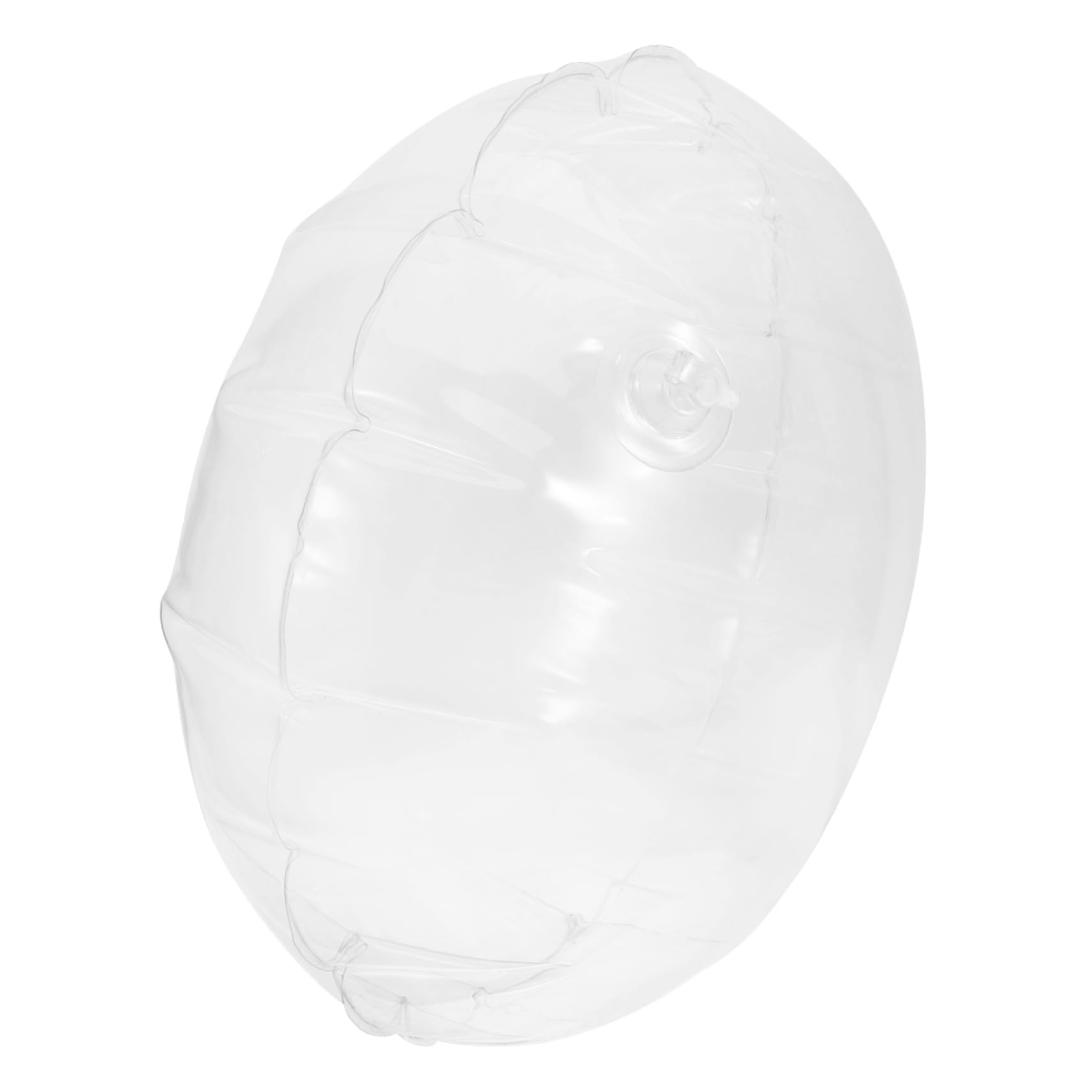 WHAMVOX Inflatable Clear Pillow Insert Transparent Round Travel Cushion for Car Camping Lightweight Portable Design Ergonomic and Neck Support for Outdoor Adventures