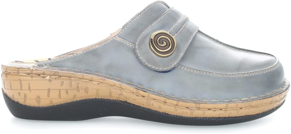 Propet Womens Jana Slip On Clogs Work Safety Shoes Casual - Blue