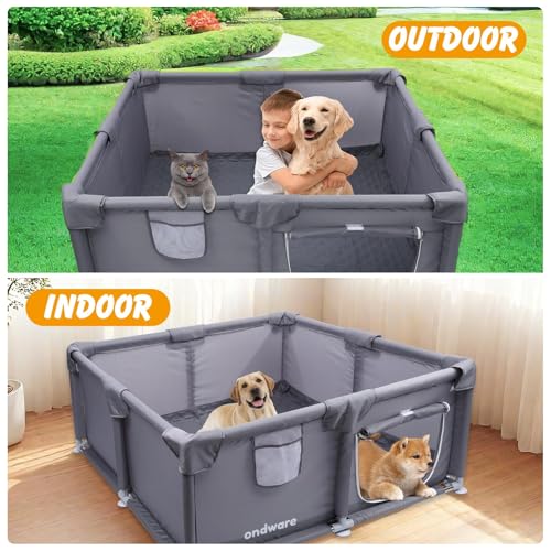 Caja de parto para perros segura con collares de identificación 7