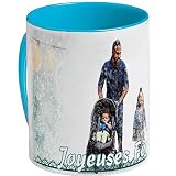 Mug idee kdo Bleu Ciel Personnalisable avec Votre Photo et Texte