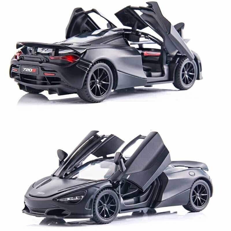 Image of Invite Enterprise Diecast Model Car 1:32 For Mclaren 720S Sound And Light Pull Back Model Cars Alloy Model Display Adult Collection?Color As Per Stock?