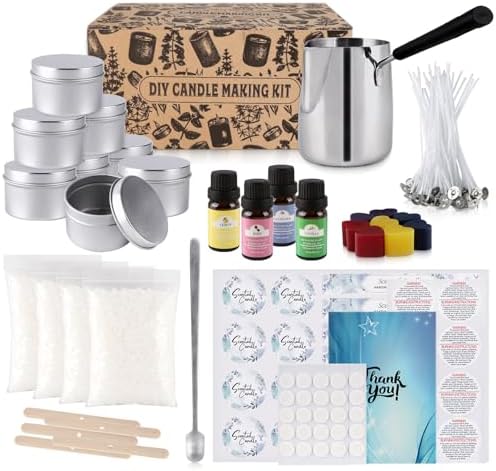 480g DIY Candle Making kit,Scented Candle Making Supplies Set Inc...