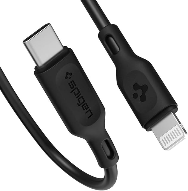 Spigen DuraSync USB C to Lightning Cable Apple MFi Certified Withstands 30,000 Bends Lifetime Durability PD Charger Fast Charging for iPhone 12 Pro Max Mini 11 SE 2020 X XS XR 8 Plus iPad Air AirPods