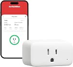 SwitchBot Prise intelligente Mini, Surveillance de l'énergie 15A, Prise WiFi et Bluetooth, Compatible avec Alexa, Google Assistant, Home Assistant, Contrôle par application, Fonction minuterie, Pas de hub requis, Design compact