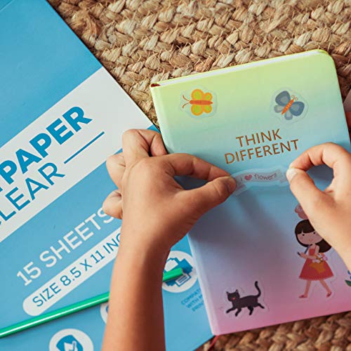 Printable Vinyl Sticker Paper Frosty Clear For Inkjet Printer 23 Sheets Transparent, Decal Paper Tear & Scratch Resistant Quick Ink Dry, Cricut Sticker Paper For Making Labels & Crafts… #TOP3