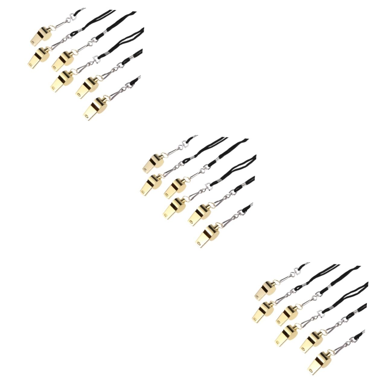 BESPORTBLE Fischietto in Forte Fischio di Emergenza Fischio d'oro Fischio d'Argento Fischio di Corda Fischietto Facile da Trasportare Fischio Salvavita All'aperto