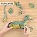VERTOY Remote Control Dinosaur Toys for Kids - Build a Big Walking Velociraptor Dino with Light and Sound, Birthday Gift Ideas for Boys and Girls 3-5 5-7 8-12 Year Old