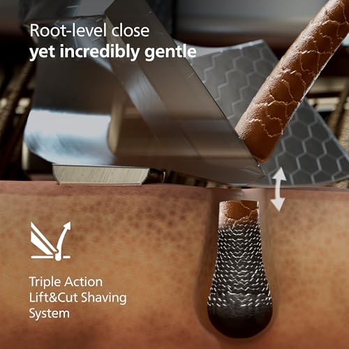 Image of Philips Norelco Shaver i9000 Prestige Ultra, Wet & Dry Electric Shaver, Black Gradient, SenseIQ Pro Technology, Triple Lift & Cut System, 360 Rotating NanoTech Precision Blades, 5 Modes, XP9405 /84
