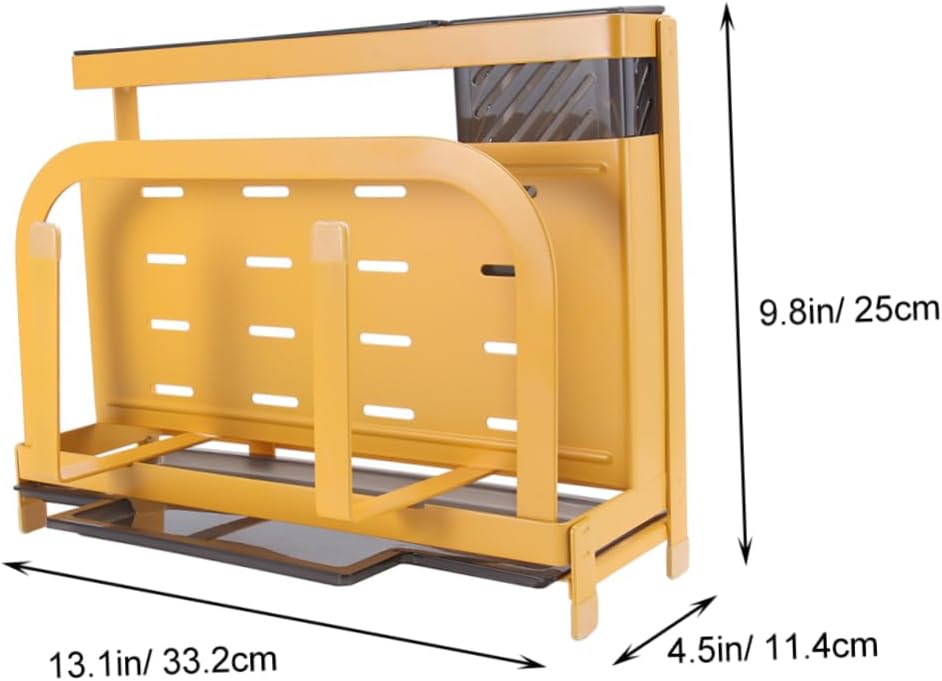 1pc Multifunction Kitchen Knife Storage Rack Silverware Organizer Cutlery Holder Organizer Cutting Board Storage Shelf