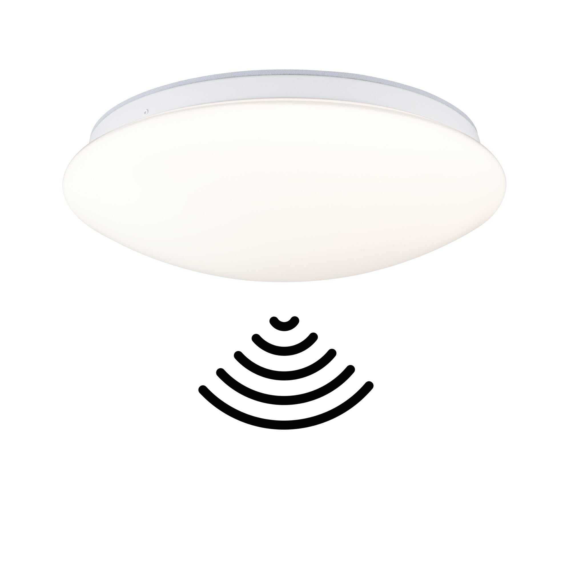 Paulmann 75407 LED Deckenleuchte Leonis Dämmerungsgesteuerter Bewegungsmelder (HF) IP44 3000-5700K 1750lm 230V 16,5W Weiß