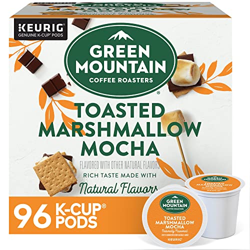 Image of Green Mountain Coffee Roasters Toasted Marshmallow Mocha Keurig Single-Serve K-Cup Pods, Light Roast Coffee, 96 Count (4 Packs of 24)