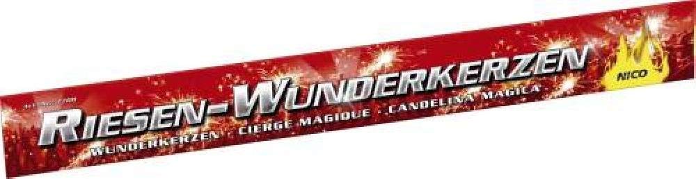 60 XXL Riesen Wunderkerzen Nico Feuerwerk a 45cm ca. je 90 Sekunden Brenndauer | 60 Stück, ca. 90 Sekunden Brenndauer