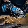 NEIKO 10881A Cordless Angle Grinder, 4 1/2-Inch Grinder with Variable Speed, 20V 4.0A Li-ion Rechargeable Battery, Powerful 8,000 rpm Brushless Motor, Grinders Power Tools, Cordless Grinder Tool