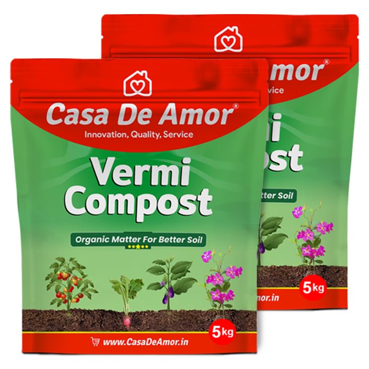 Casa De Amor Organic Vermicompost Fertilizer Manure for Plants and Home Garden (10 Kg) (B09T2MW1FR) Amazon Price History, Amazon Price Tracker