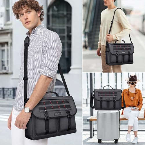 WITZMAN Messenger Bag for Men Crossbody Large Lightweight Satchel Bag Nylon Shoulder Bag with 15.6 inch Laptop2