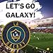Fan Creations Los Angeles Galaxy MLS Wooden Sign 12” Round Wall Decor- Show Your Galaxy Spirit and Decorate Your Major League Soccer Fandom- Officially Licensed