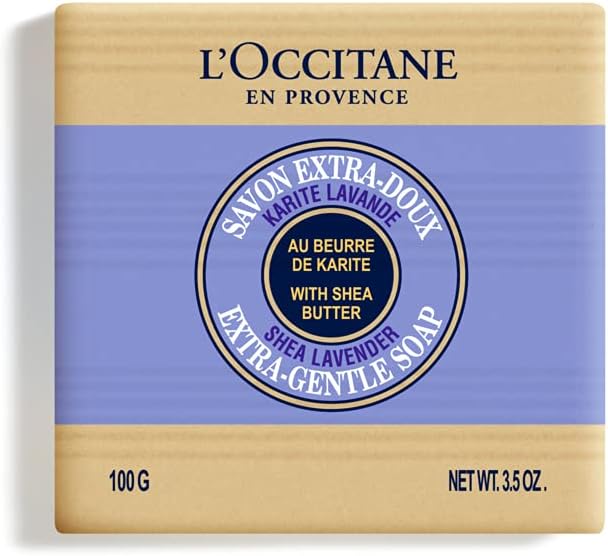 L'OCCITANE - Shea Butter Soap Lavender - Palm Oil Free - Face and Body - 100 g