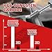EZARC 5PCS Tungsten Carbide Rotary Burr Set, SF-5 Double Cut Carbide Burr 1/4
