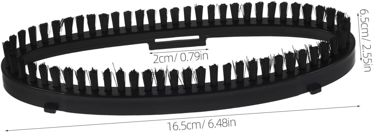 TEHAUX Garment Steamer Brush Head Replacement Attachment 3 Pack Black