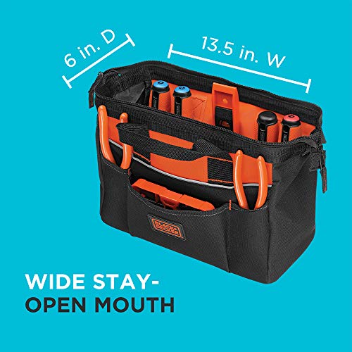 Black+Decker Tool Bag, 12-Inch (Bdst500001Apb) #TOP2